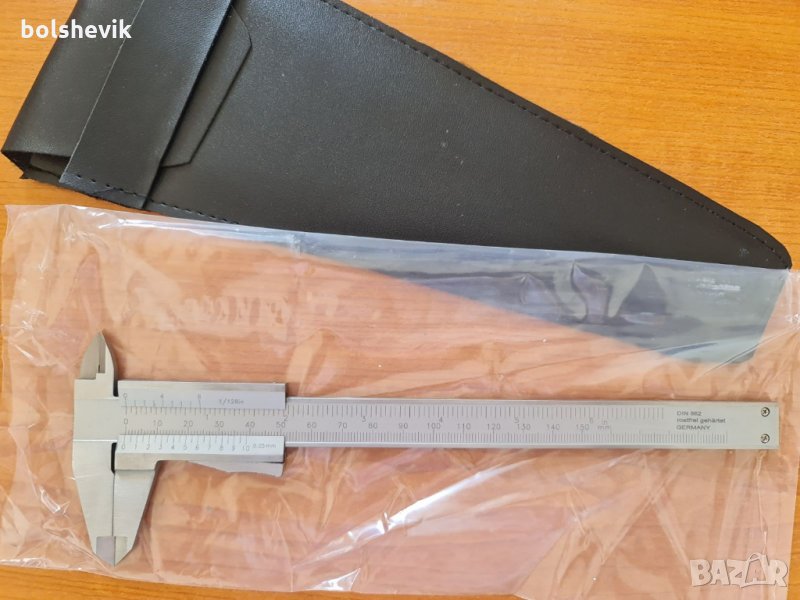 Шублер 150 мм /0.05 мм; DIN 862; неръждаем; моноблок; , снимка 1