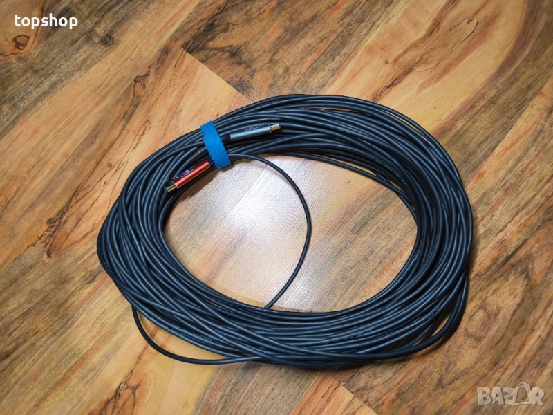 ТЕСТВАН, 100% работещ Оптичен HDMI кабел Twozoh 45 метра, 4K HDMI към HDMI кабел 4K/60Hz..., снимка 1