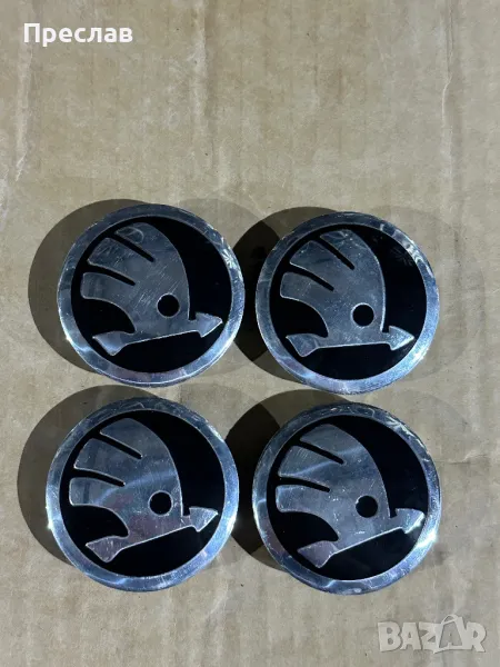 4 броя оригинални капачки за джанти за Skoda, снимка 1