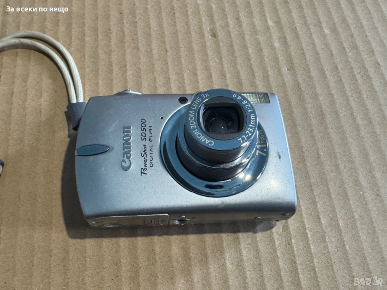 ЗА ЧАСТИ! Цифров фотоапарат Canon PowerShot SD500 DIGITAL ELPH, снимка 1