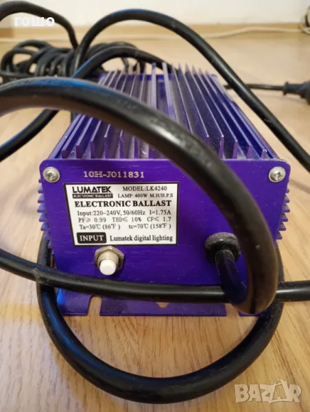  Баласт- дросел  LUMATEK ELECTRONIC BALLAST Model LK-4240 400W, снимка 1
