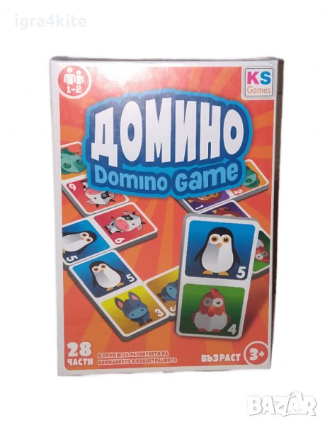 Детска игра Домино с животни / всички играчки / дървени играчки и конструктори, снимка 1