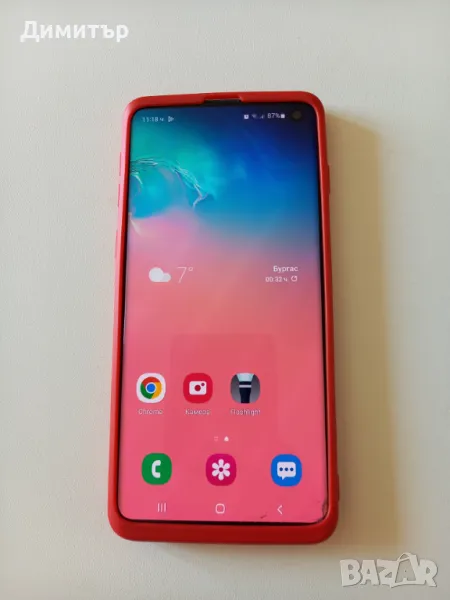 Samsung S10 8/512 с протектор и гръб, снимка 1