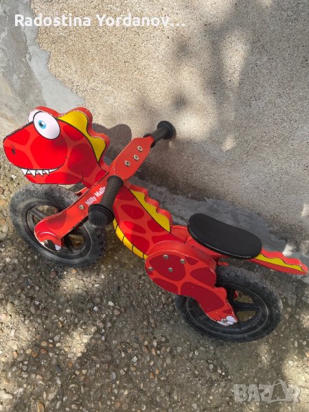 Дървено колело за баланс , снимка 1