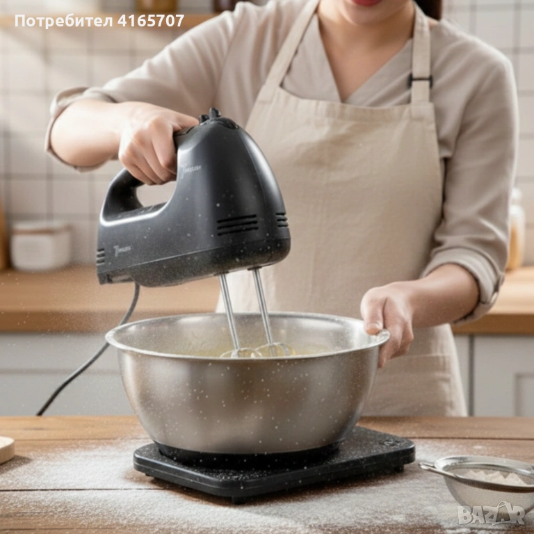 Ръчен миксер Cheffinger  – 250W мощност, 7 скорости и 4 бъркалки за бързо и удобно готвене, снимка 1