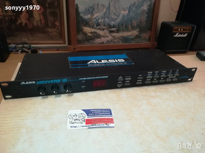 ALESIS MIDIVERB III 9V AC-ВНОС SWISS 0410231426, снимка 1