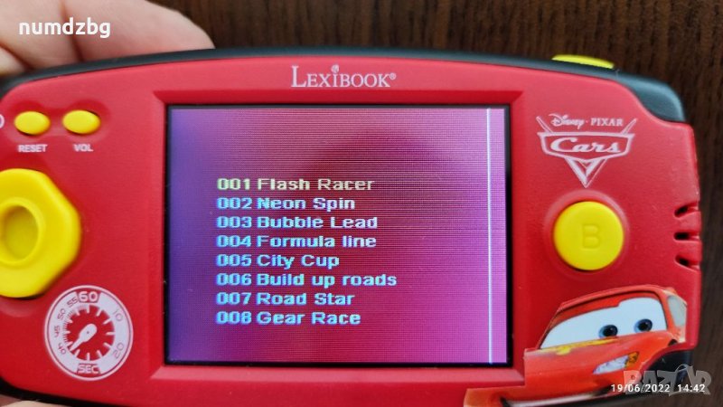 Детска игра с цветен дисплей Маккуин светкавицата, снимка 1