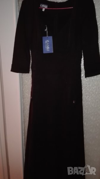 Дълга черна рокля „Ками”, снимка 1