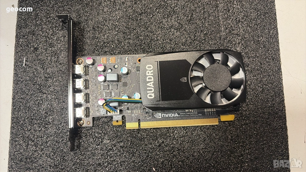 NVIDIA Quadro P600 (2GB DDR5,128-Bit,4xmDP,Fan), снимка 1