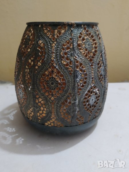 меден свещник-за ароматни свещи, снимка 1