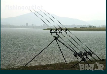  Шаранска стойка за 4 въдици тип SKY Pod с 3 чифта крака 209 лв., снимка 1