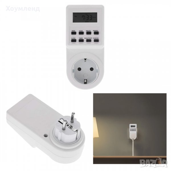 Таймер за контакт с дигитален дисплей и автоматично включване/изключване , снимка 1