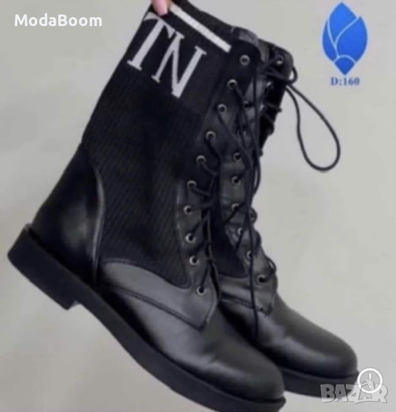💥🖤Черни дамски боти VLTN🖤💥, снимка 1
