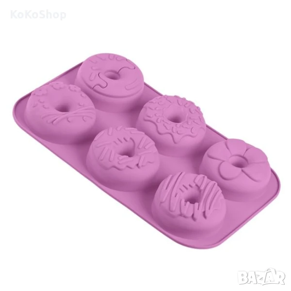 Форма за донъти-16.5x28 см./силиконова форма за донъти/форма за понички, снимка 1