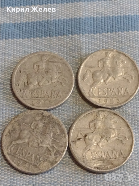 Четири монети стари редки ИСПАНИЯ за КОЛЕКЦИЯ ДЕКОРАЦИЯ 30429, снимка 1