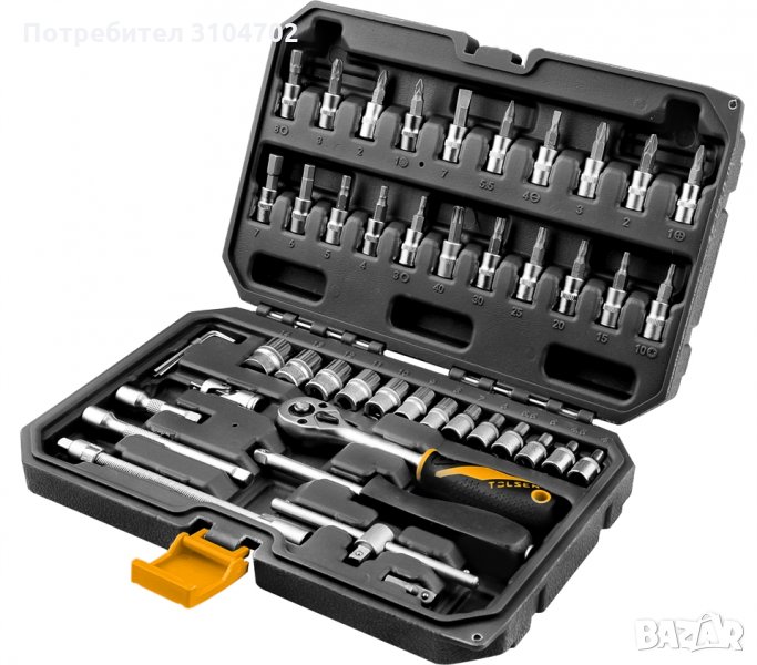 Гедория Tolsen 15138, 1/4", 46 части, снимка 1