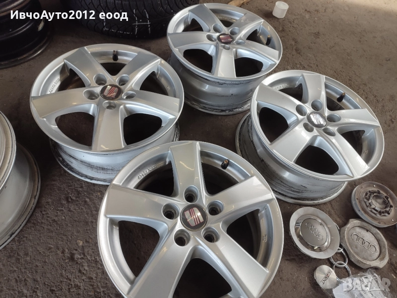 Алуминиеви джанти 15 Seat leon vw skoda audi, снимка 1