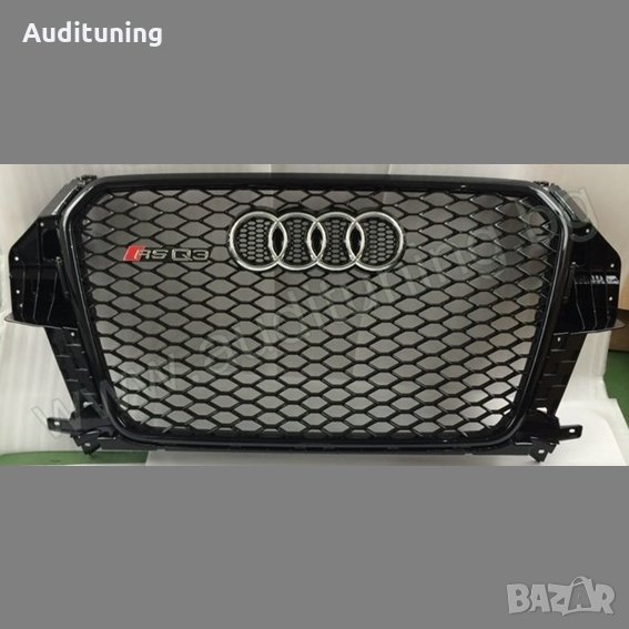 Решетка за Ауди Audi Q3-RSQ визия 2012 2013 2014 Черна Черна Хром, снимка 1