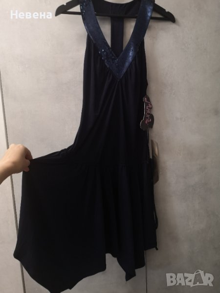 Рокля Туника Нова Тъмно синя, размер S-M Next, снимка 1
