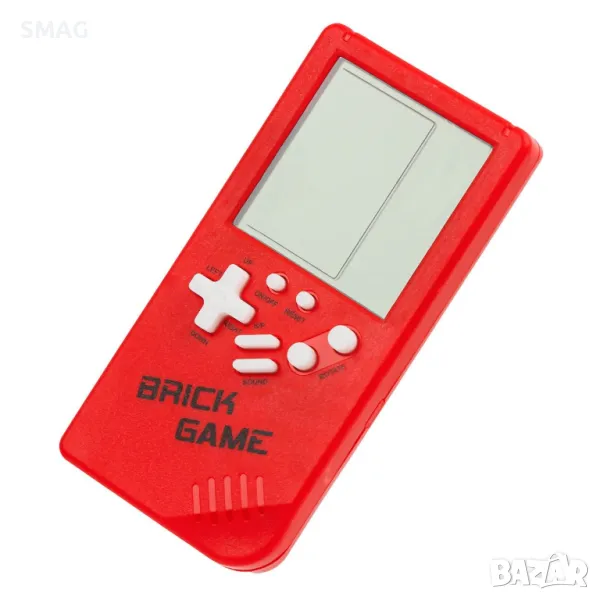 Червена конзола с 23 тухлени игри 7x2x14см S_1243809, снимка 1