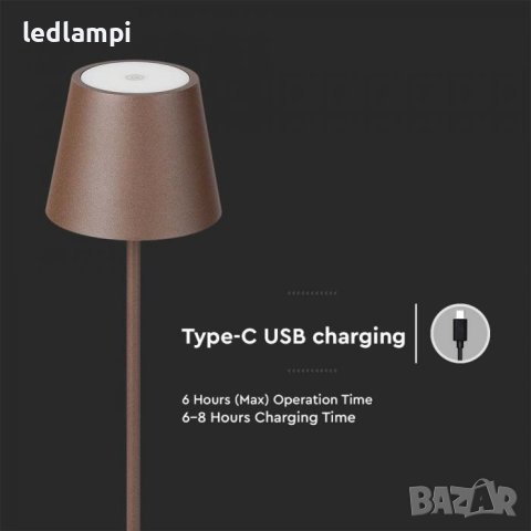 LED Лампа 4W Димиране Презареждане Топло Бяла Светлина, снимка 7 - Лед осветление - 40509995