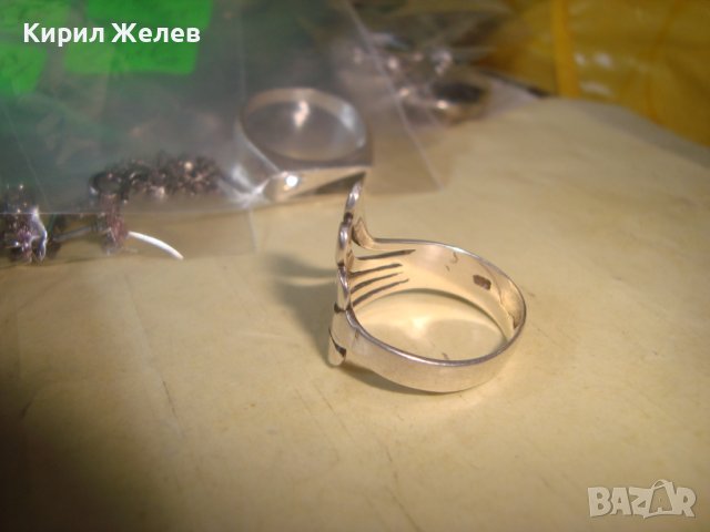 КРАСИВ ВИНТИДЖ СРЕБЪРЕН АРТ ПРЪСТЕН СРЕБРО 925 РЪЧНА МАЙСТОРСКА ИЗРАБОТКА 27330, снимка 10 - Пръстени - 36870759