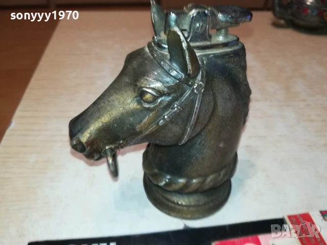 КОН-МАСИВНА ЗАПАЛКА ОТ ФРАНЦИЯ 0710252024, снимка 4 - Антикварни и старинни предмети - 51979441