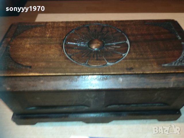 дървена кутия-25х12х11см-внос франция, снимка 12 - Колекции - 30194075