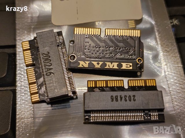 Преходник Адаптер от M2 NVME SSD за Apple Macbook, снимка 2 - Кабели и адаптери - 35418540