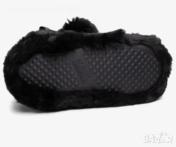 Пантофи в черно на Karl Lagerfeld, L размер , снимка 2 - Пантофи - 51000449