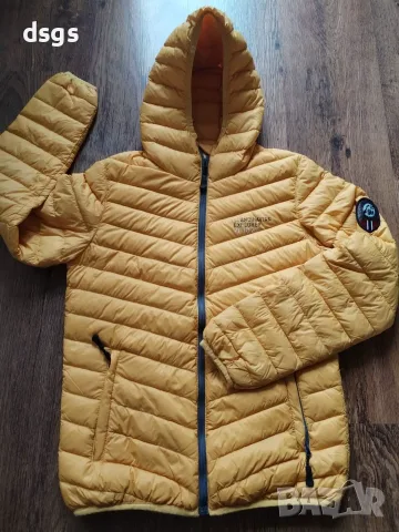 scandinavian explorer down jacket yellow - ултралеко пухено яке ХС, снимка 6 - Якета - 56514557