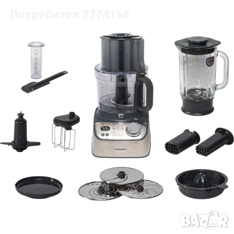 Кухненски робот Kenwood Multipro Express Weigh, 8 аксесоара, капацитет 3 л, сребрист, снимка 5 - Кухненски роботи - 52330747