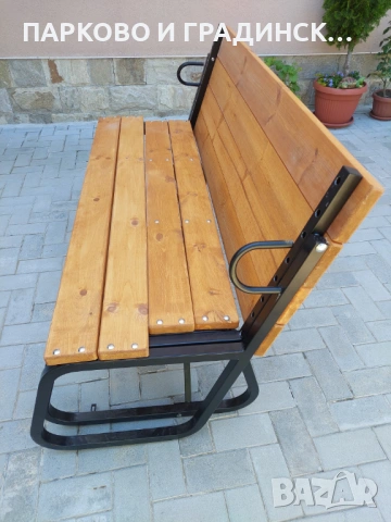 Сгъваема маса+пейка Дължина 150 см. Ширина на пейка 75 см. Ширина на разгънато полужение 150 см. Вис, снимка 3 - Маси - 46418396