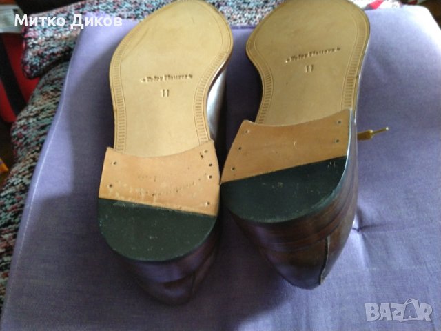 Peter flowers нови маркови италиански обувки естествена кожа размер №45 стелка 285мм, снимка 12 - Ежедневни обувки - 42304602