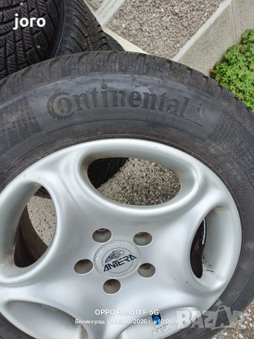 Gumi + djanti CONTINENTAL M+S, снимка 4 - Гуми и джанти - 54087182