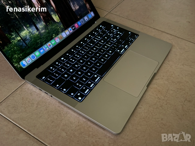 НОВ 14' Apple MacBook Pro 2021 M1 Pro Silver 16GB RAM/512GB SSD/Бат 17 цик, снимка 7 - Лаптопи за работа - 52413736