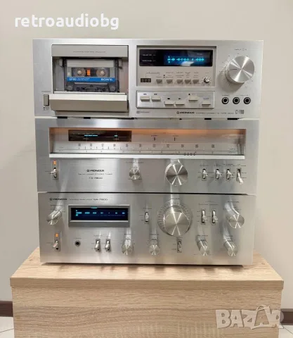🔊ТОП ретро аудио сет - система PIONEER усилвател SA-7800, тунер TX-7800, дек CT-F850 - синя серия🔊