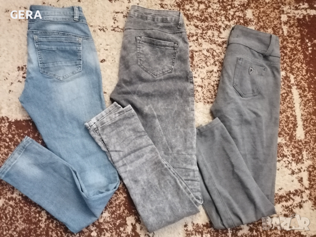 Сет дамски дънки, панталон анцунг и блуза, M-L, снимка 1 - Панталони - 44685725
