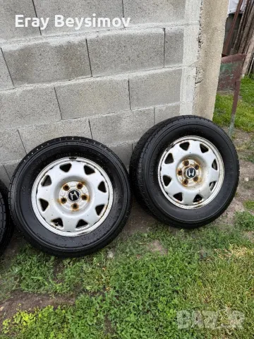 Железни джанти с гуми за Хонда црв 15 цола, снимка 3 - Гуми и джанти - 50390527