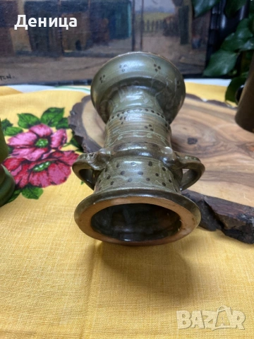 Свещник и комплект за вино   керамика с красиви цветове , снимка 14 - Сервизи - 53156535