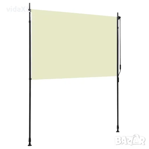 vidaXL Външна ролетна щора, 200x270 см, кремава, снимка 3 - Щори - 56146098