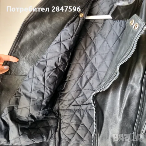 Мотористко кожено яке, снимка 9 - Якета - 56200974