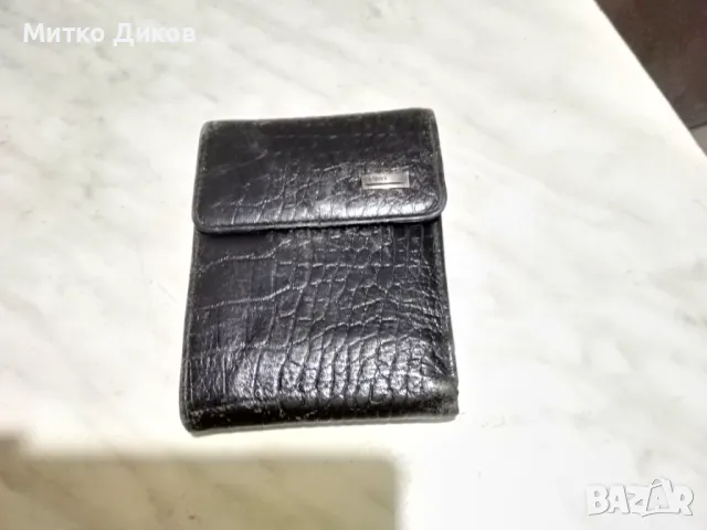 Марков портфейл Bond ръчна изработка естествена кожа 125х95мм