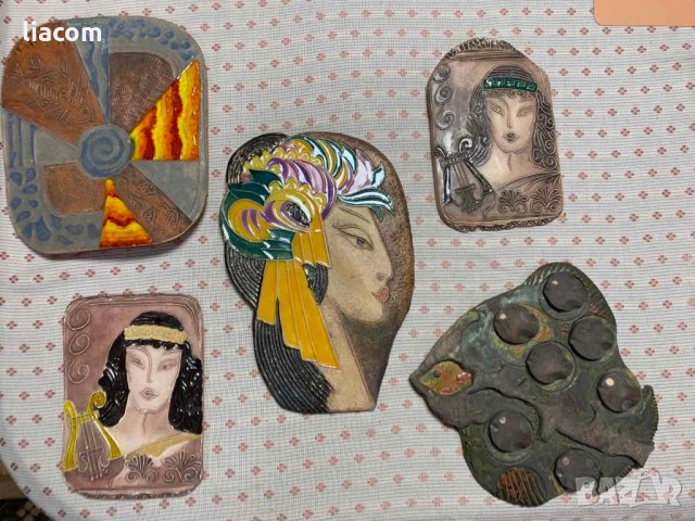 ВАЛЕНТИНА НИКОЛОВА керамика 5 броя., снимка 1