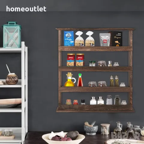 ПРОМОЦИЯ Стенен рафт с 4 нива UNHO JJ-ZZ116, снимка 4 - Други стоки за дома - 49008784