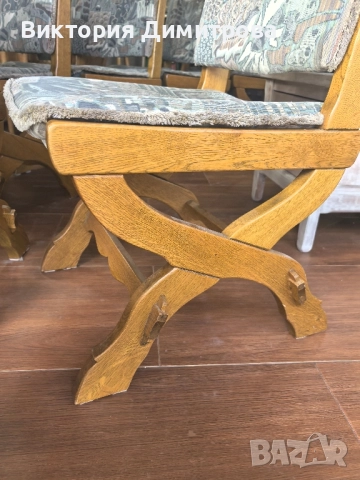 Комплект от 6 трапезни стола (Х) , снимка 7 - Столове - 52837107