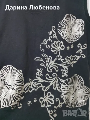 Памучен топ, снимка 2 - Туники - 49956783