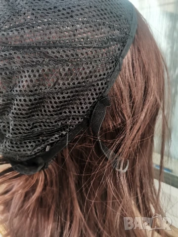 Нова тъмно кестенява перука 35 см Боб стил без бретон - мод.22, снимка 11 - Аксесоари за коса - 13441820