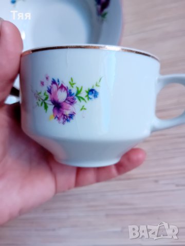 Порцелан лилаво цвете, снимка 4 - Други - 42861216