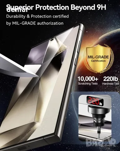 ivoler 2 бр. протектор от закалено стъкло за екран за Samsung Galaxy S24 Ultra 6.8" 5G 2024, снимка 6 - Фолия, протектори - 49920271